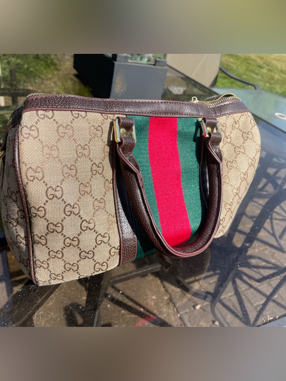 GGee monogram logo duffle bag purse crossbody really nice 😍😍💕 - Picture 9 of 9